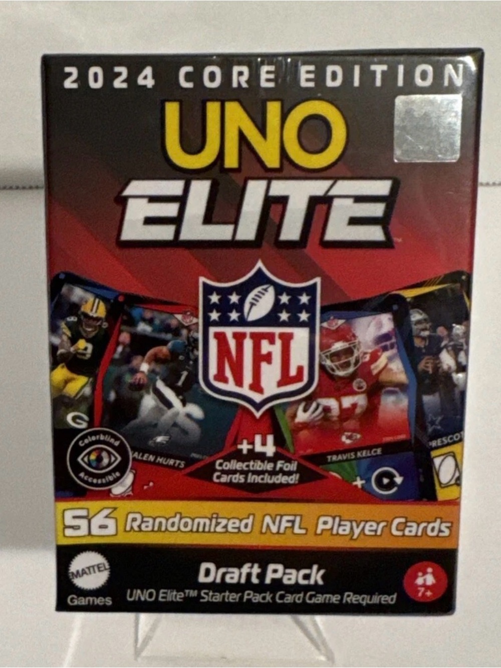 2024 UNO Elite NFL Draft Pack Trading Card Game Sealed Mattel